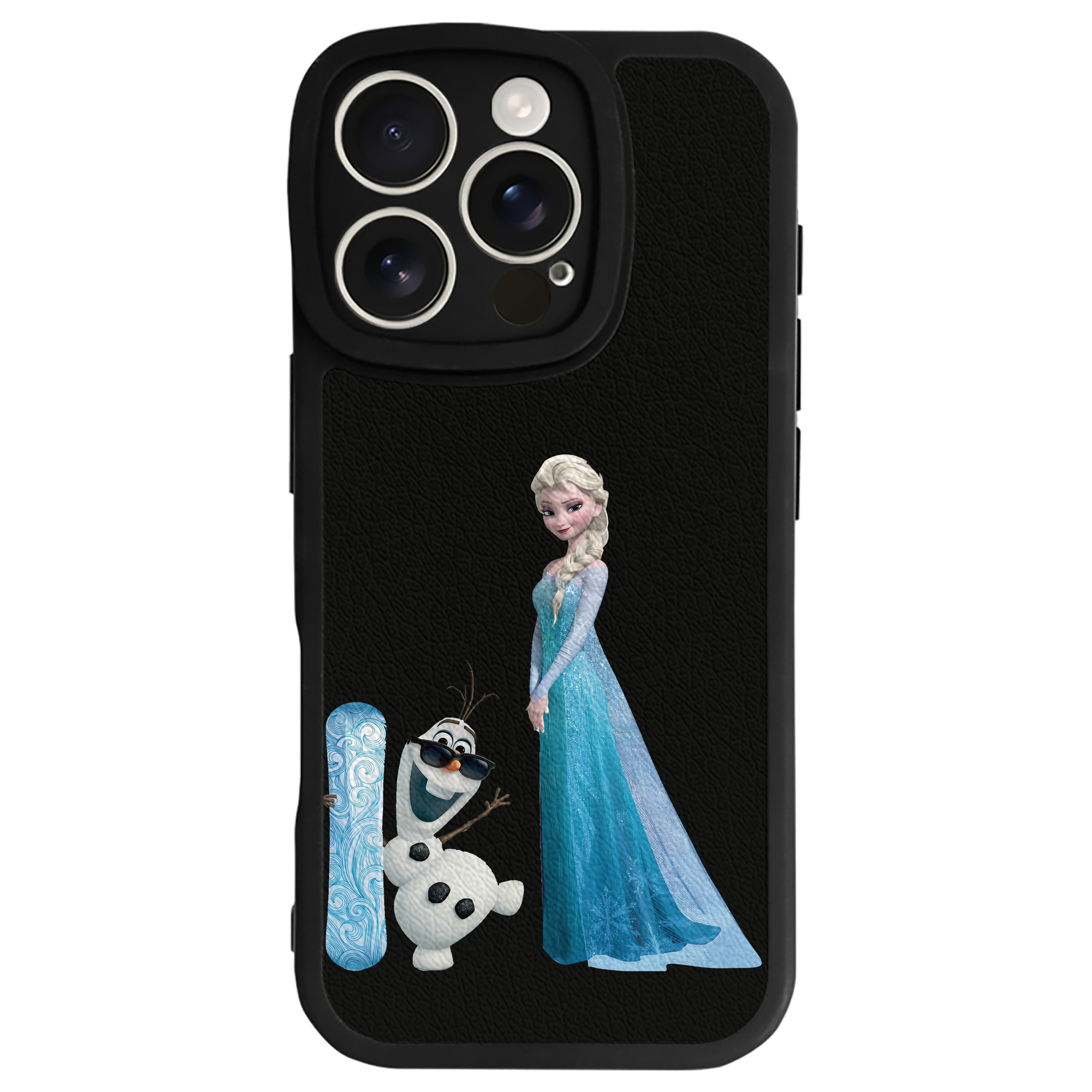 （画像用） アナと雪の女王 アンナ エルサ Frozen Anna Elsa 【iPhone 16シリーズ対応】シリコンスマホケース（レザー調） 材質：シリコン